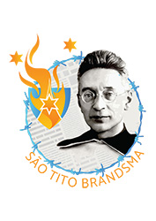 São Tito Brandsma Badge [Tetum/Portuguese] PNG