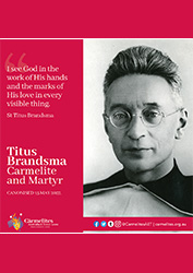 Titus Brandsma: Inspirational Quote 01