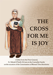 Letter Prior General Titus Brandsma THE CROSS IS MY JOY (ENG)