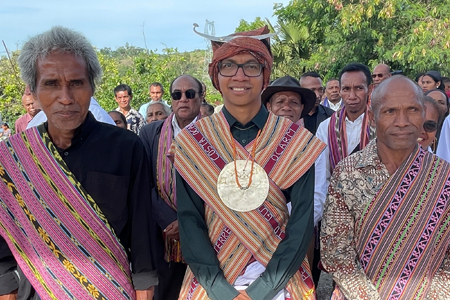 Fr Anacleto celebrates mass in home town
